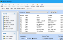 Macros para modos digitales usando Ham Radio Deluxe