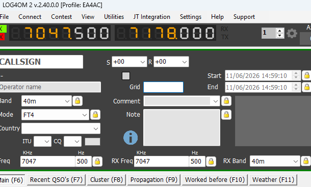 Configurar LOG4OM y WSJT-X